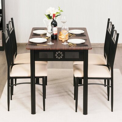 Costway 5 - Piece Dining Set & Reviews | Wayfair